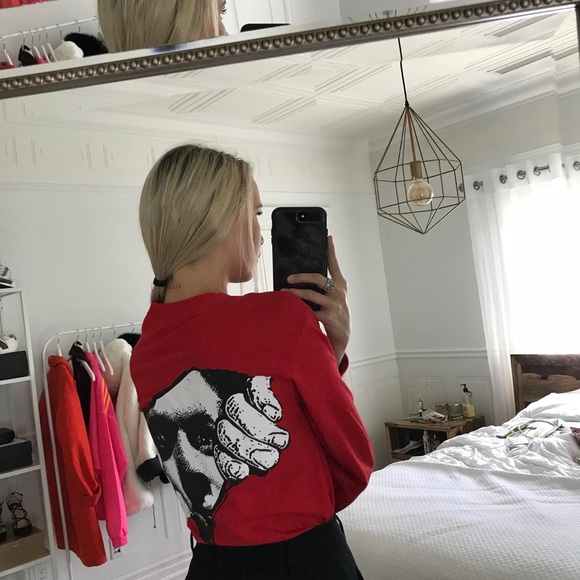 Pleasures Now Watching You Long Sleeve Graphic Top - Picture 7 of 8